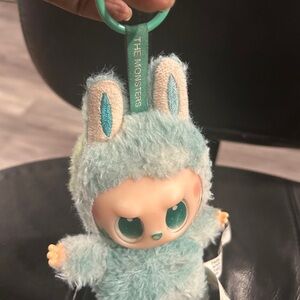 LABUBU - Authentic  the Monsters Plush Toy - Mint Green bag accessory